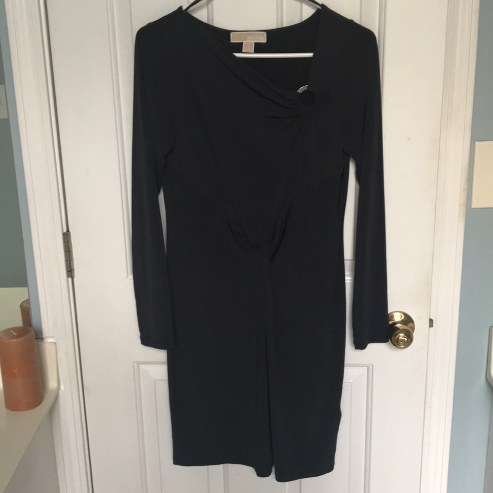 Michael Kors knotted waistline dress